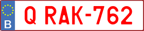 Trailer License Plate